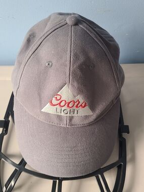 Coors Light Gray Snapback Baseball Cap with Embroidered Logo